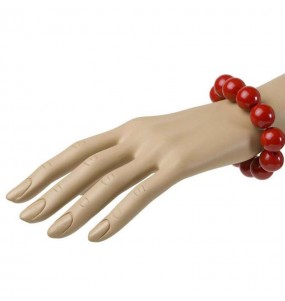 Bracelet avec Boules Rouges