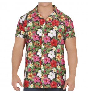 Chemise Fleurs Hawaiennes