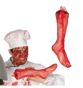 Jambe arrachée saignante