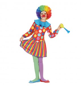 Déguisement Clown Multicolore Fille
