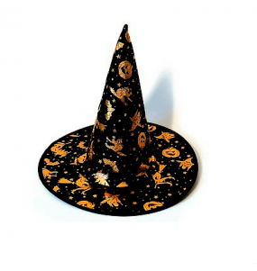Chapeau Sorcière Tissu Halloween