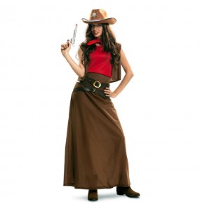 Déguisement Cowgirl Marron femme