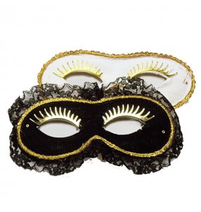 Masque-Loup en Satin et Dentelle