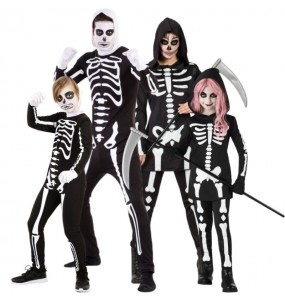 Costumes Squelettes à capuche pour groupes et familles