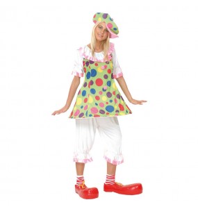 Déguisement Clown Vert pour femme