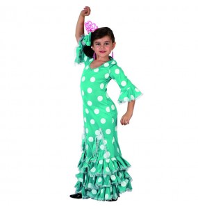 Déguisement Flamenco (Sévillane) Verte enfant