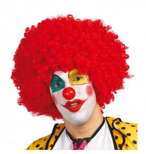 Perruque Afro Rouge