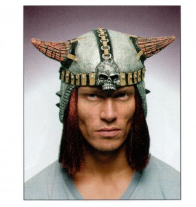 Casque de Viking avec cheveux