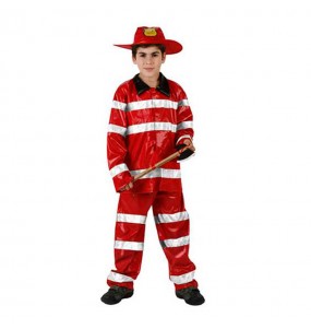 Déguisement Pompier Rouge enfant