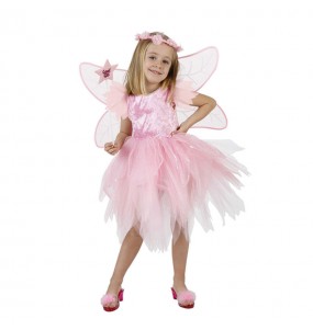 Déguisement Fée Rose avec ailles pour fille