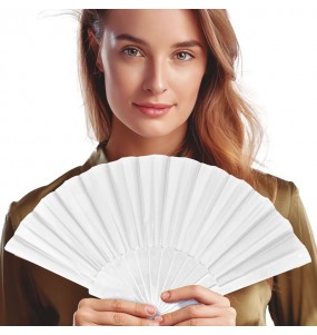 Eventail blanc pour compléter vos costumes