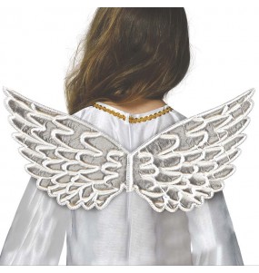 Ailes d\'ange en argent pour compléter vos costumes