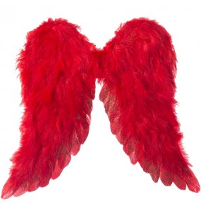 Ailes avec Plumes rouges