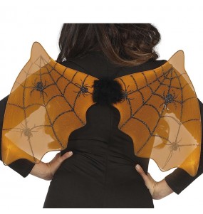 Ailes de chauve-souris orange pour compléter vos costumes térrifiants