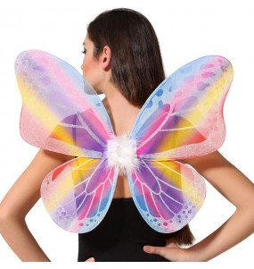 Ailes de papillon multicolores avec paillettes pour compléter vos costumes