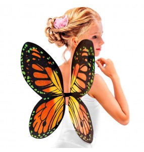 Ailes de papillon orange et jaune pour compléter vos costumes