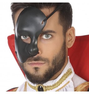 Masque du Fantôme de l\'Opéra noir pour compléter vos costumes