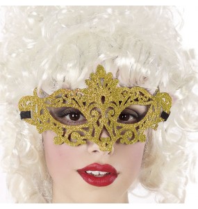 Masque de Venise doré pour compléter vos costumes