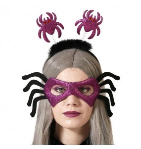 Masque et bandeau araignée pour compléter vos costumes térrifiants