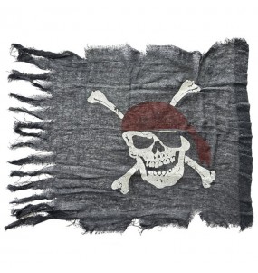 Drapeau de pirate avec déchirures