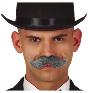 Moustache Anglais Gris