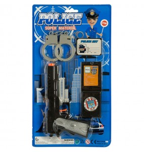 Blister d'accessoires de police pour compléter vos costumes