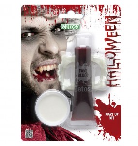 Kit Faux sang et dentier Vampire