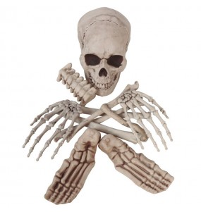 Sac 12 os de squelette pour la décoration Halloween