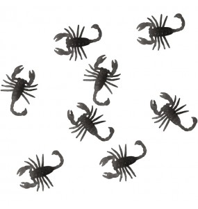 Sachet de 8 scorpions de 6 cm pour la décoration Halloween