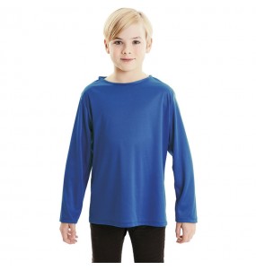 T-shirt bleu enfants à manches longues