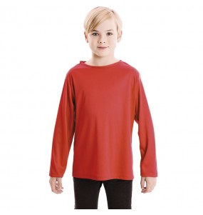 T-shirt rouge enfants à manches longues