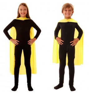 Cape super héros jaune enfant