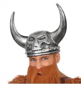 Casque viking avec cornes en forme de crâne pour compléter vos costumes