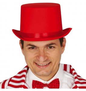 Chapeau Haut de forme Rouge