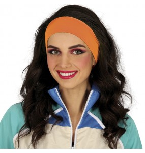 Bandeau néon orange pour compléter vos costumes
