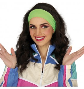 Bandeau néon vert pour compléter vos costumes