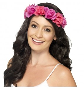Cinta de flores rosas