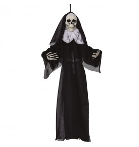 Pendentif nonne squelette pour la décoration Halloween