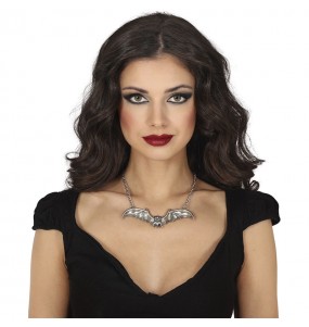 Collier avec chauve-souris ailée pour compléter vos costumes térrifiants