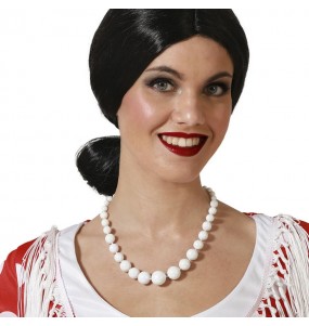 Collier de sévillane blanche pour compléter vos costumes