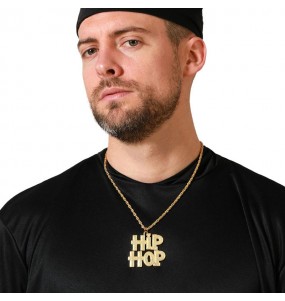 Collier Hip Hop doré pour compléter vos costumes