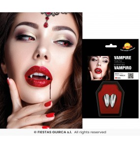 Crocs de Vampire argentés pour compléter vos costumes térrifiants