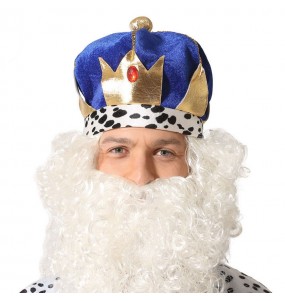 Couronne bleue des Rois mages pour compléter vos costumes