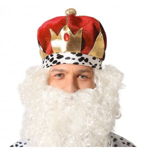 Couronne rouge des rois mages pour compléter vos costumes