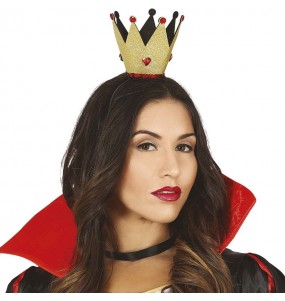 Diadème avec couronne en or pour compléter vos costumes