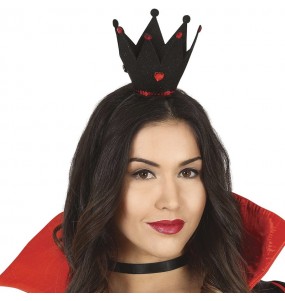 Bandeau avec couronne noire pour compléter vos costumes