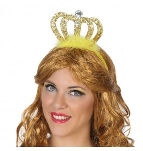 Diadème de princesse doré pour compléter vos costumes