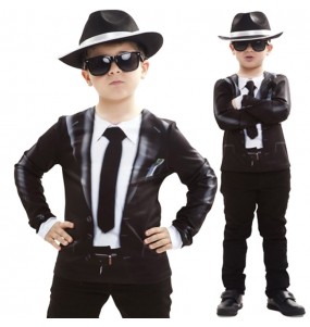 Déguisement Tee-shirt Blues Brothers enfant