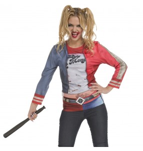 Déguisement Tee-shirt Harley Quinn femme