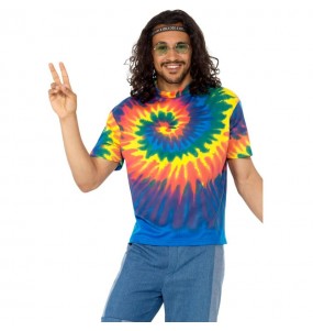 Déguisement Tee-shirt Tie Dye Hippie